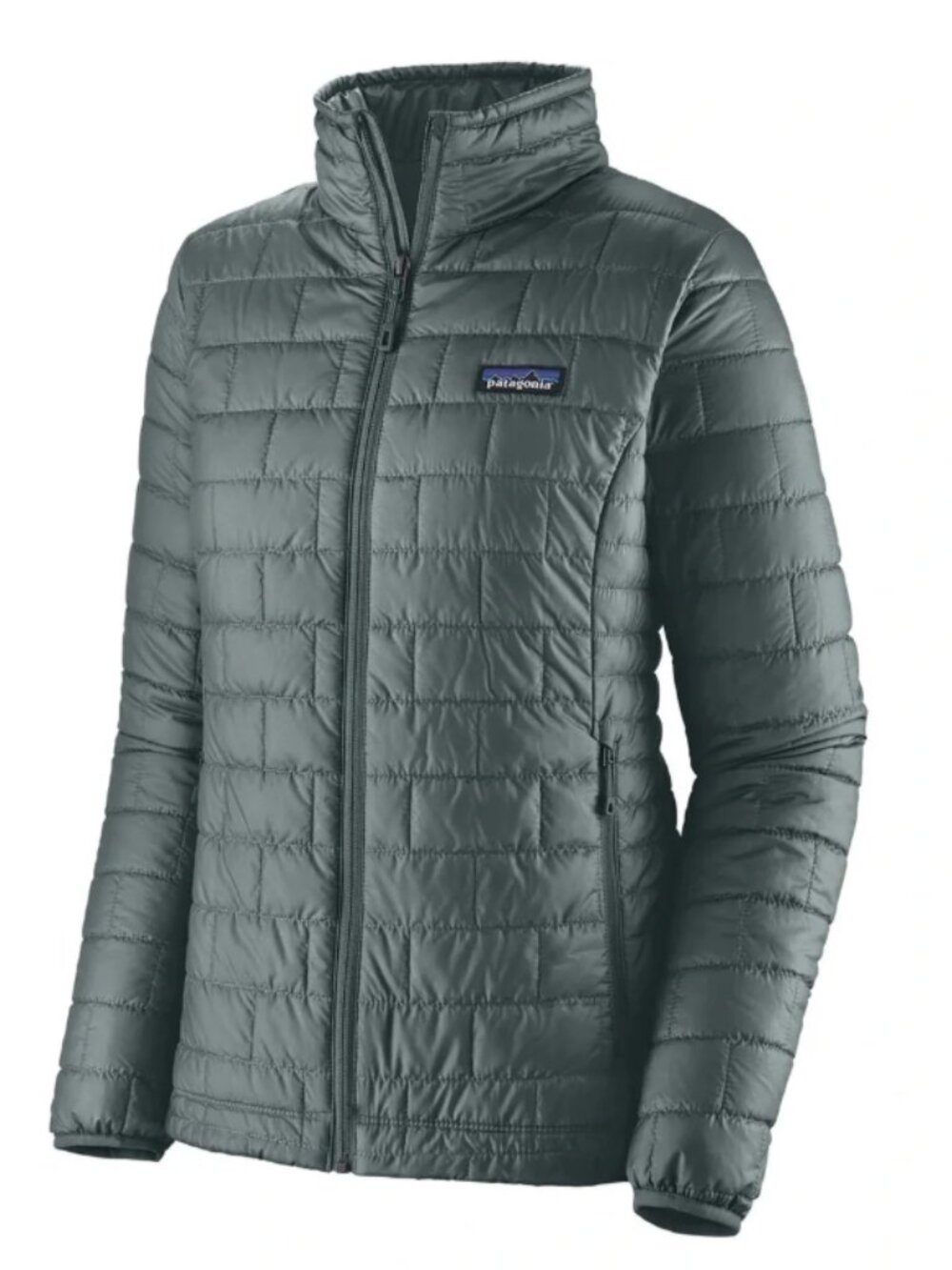 Patagonia Nano Puff jacket Womens MEDIUM M Nouveau Green gray